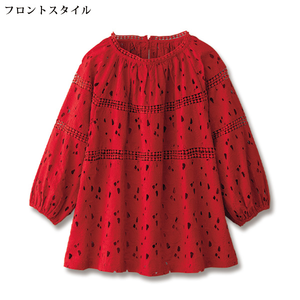 総刺しゅうブラウス