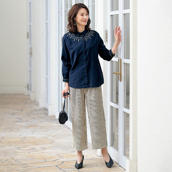 サッカーストライプパンツ