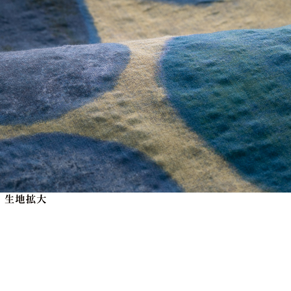 サークル柄プリントワンピース