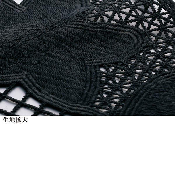 フラワーレース柄カーディガンジャケット