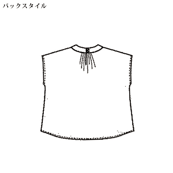 花柄プリントブラウス