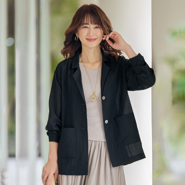 エアリーリネン ジャケット