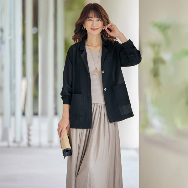 エアリーリネン ジャケット