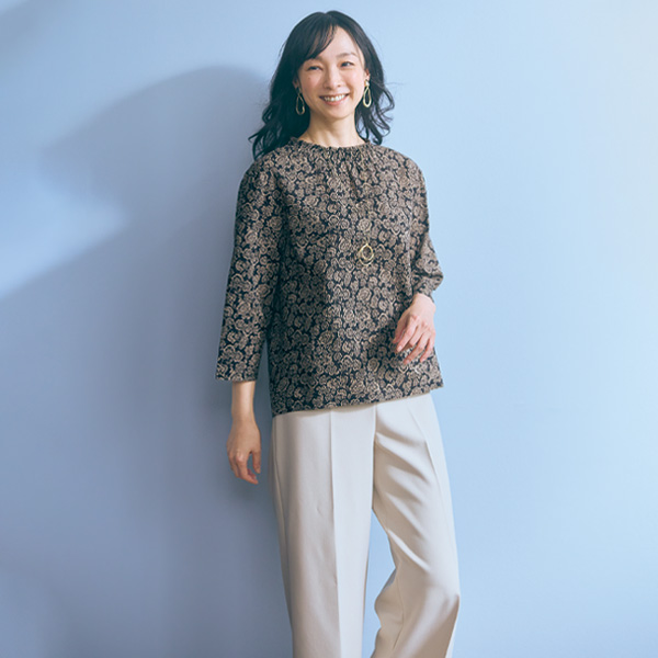 綿100%ミラクルウェーブブラウス