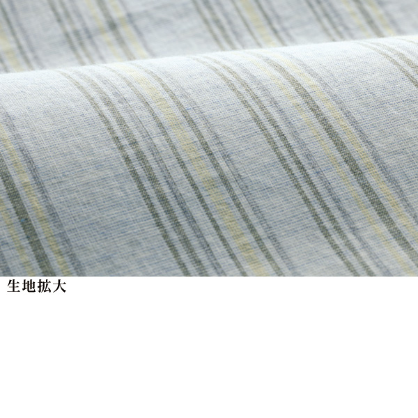 オーガニックコットン先染めストライプチュニックブラウス