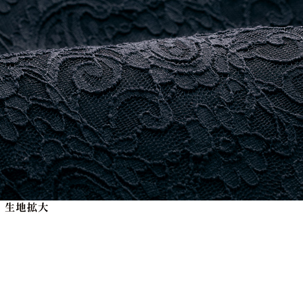 総レース裏地付きジャケットワンピース