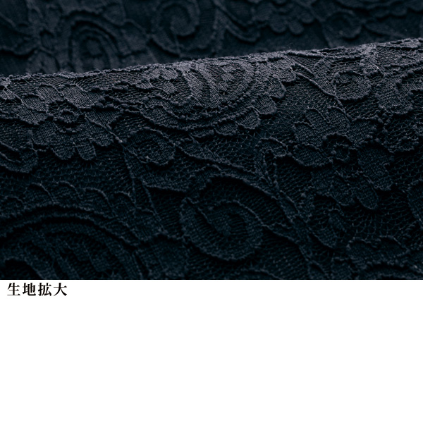 総レース裏地付きデザインワンピース