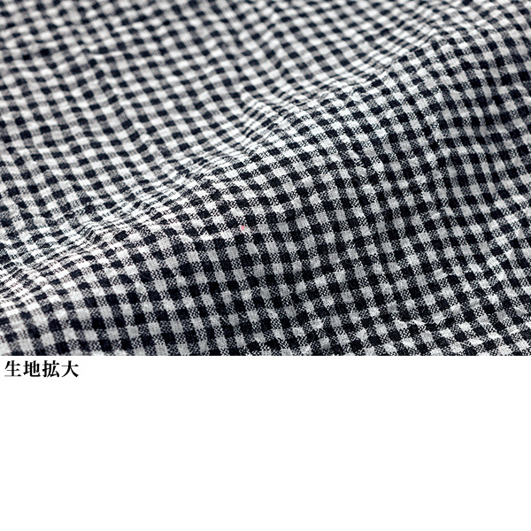 ギンガムチェックフリル襟ジャケット