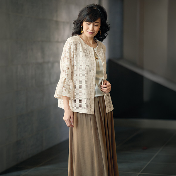 総レースエレガンスジャケット