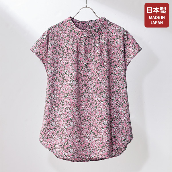 リバティプリントオーバーブラウス