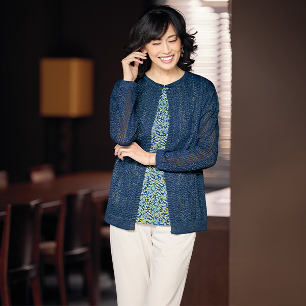 リバティプリントフレンチ袖ブラウス