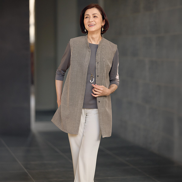 からみツイードベスト