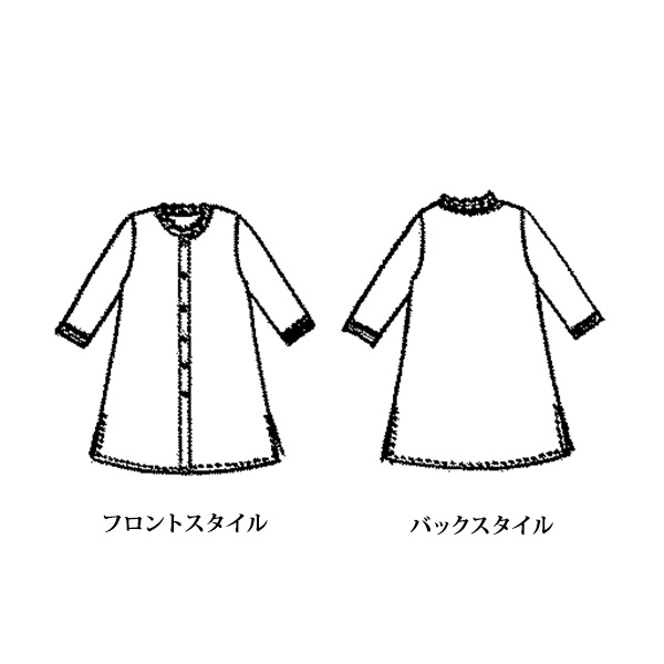 コットン花柄ブラウスジャケット