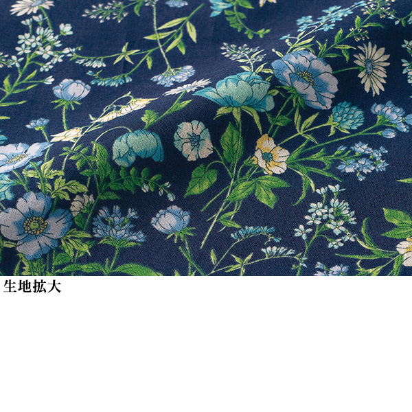 コットン花柄ブラウスジャケット