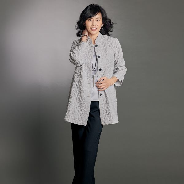 ふくれジャカード織りジャケット