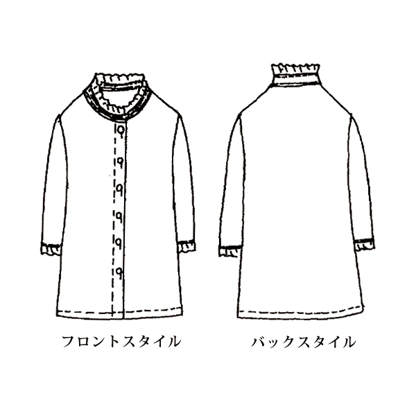 インディゴシアーデニムブラウス 大きいサイズ M LL 4L
