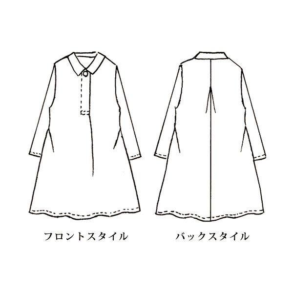 プリントワンピース 大きいサイズ M 3L