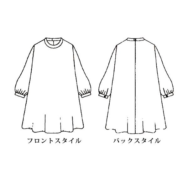 ミラクルウェーブプリントチュニック 大きいサイズ M LL 4L