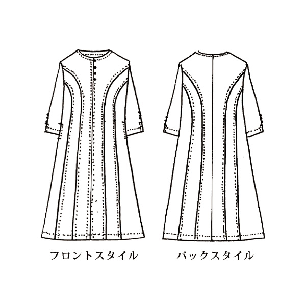 切替えワンピース 大きいサイズ M LL 4L
