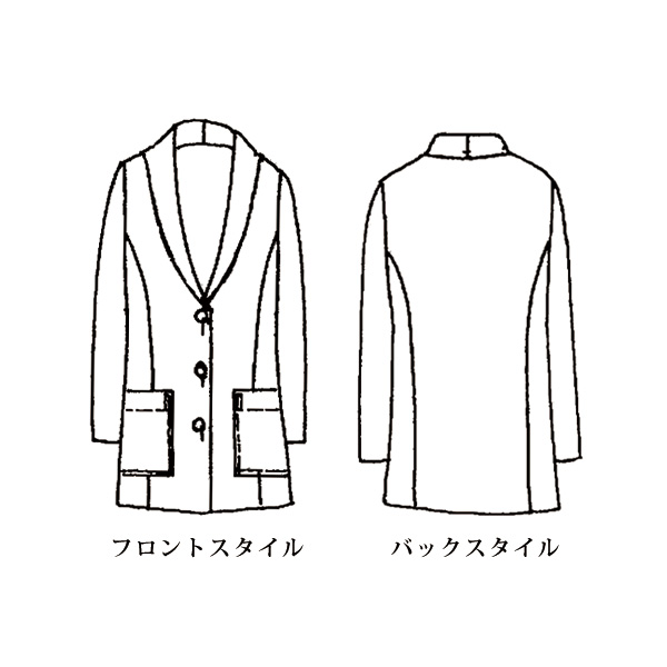 綿100％カットジャカードジャケット 大きいサイズ M LL 4L