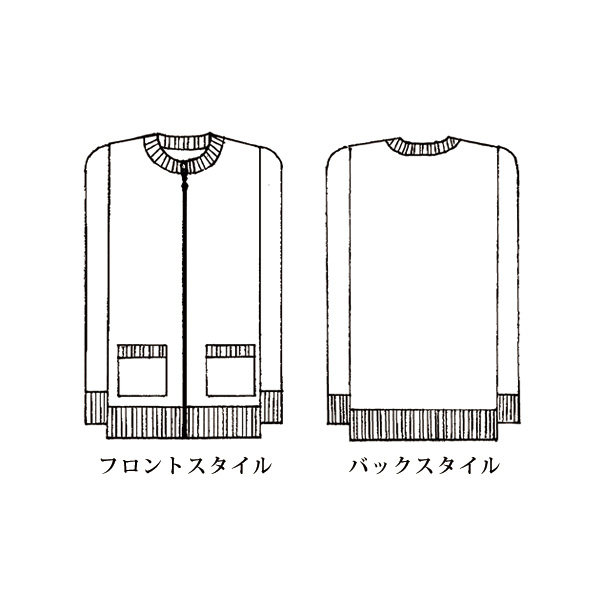 メッシュ編みニットジャケット 大きいサイズ M LL 4L