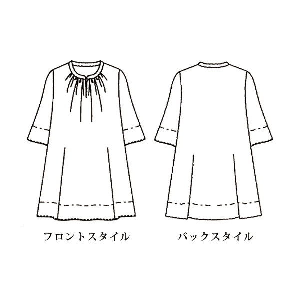 コットンシルクプリントブラウス