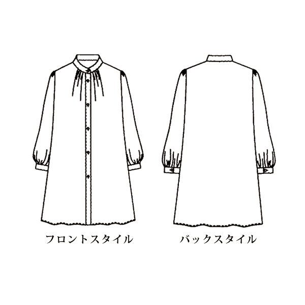 コットンシルクプリントブラウス 大きいサイズ 4L