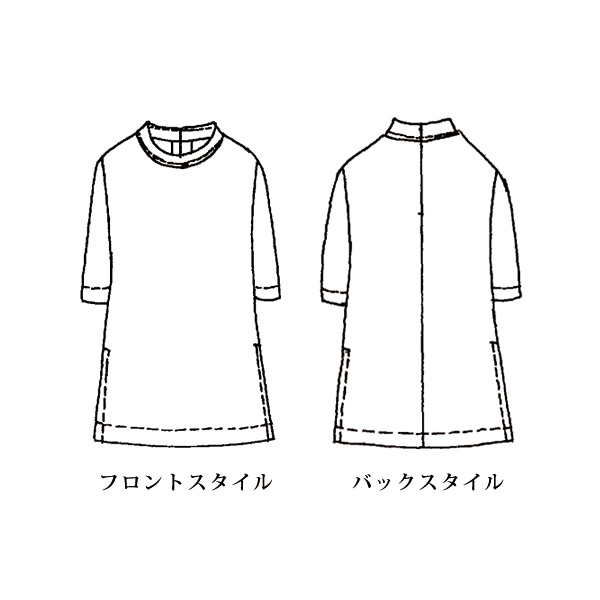 綿麻プリントチュニックブラウス 大きいサイズ M LL 4L