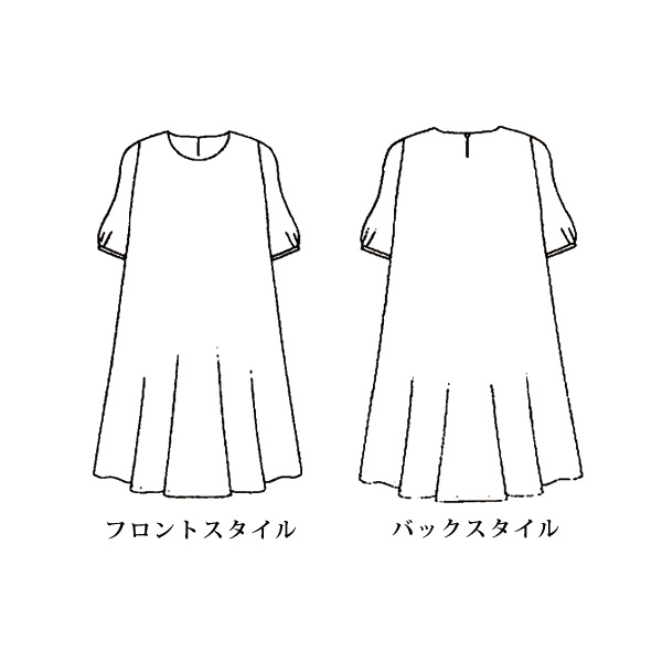 刺しゅうワンピース 大きいサイズ M LL 4L