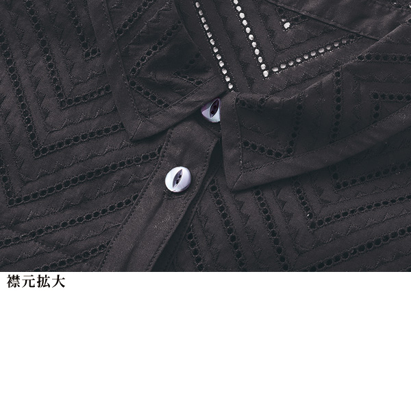 刺しゅうブラウスジャケット 大きいサイズ M LL 4L