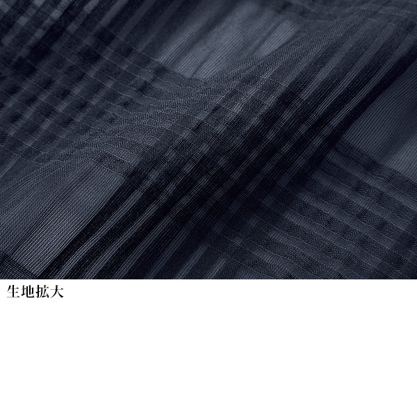 チェック柄シアーブラウスジャケット 大きいサイズ M LL 4L