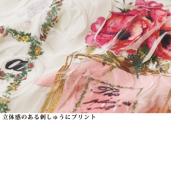 立体刺しゅう×プリントプルオーバー
