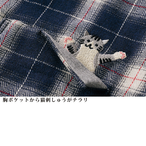 フード付きシャツチュニック