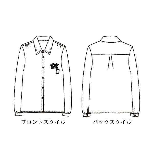 刺しゅう使いシャツブラウス