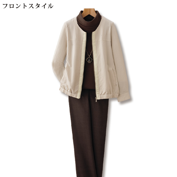 ソフトヴィンテージ素材テープ使いソフトジャケット
