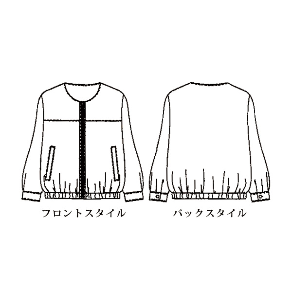 ソフトヴィンテージ素材テープ使いソフトジャケット