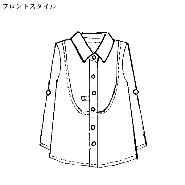 ストライプ柄シャツコート