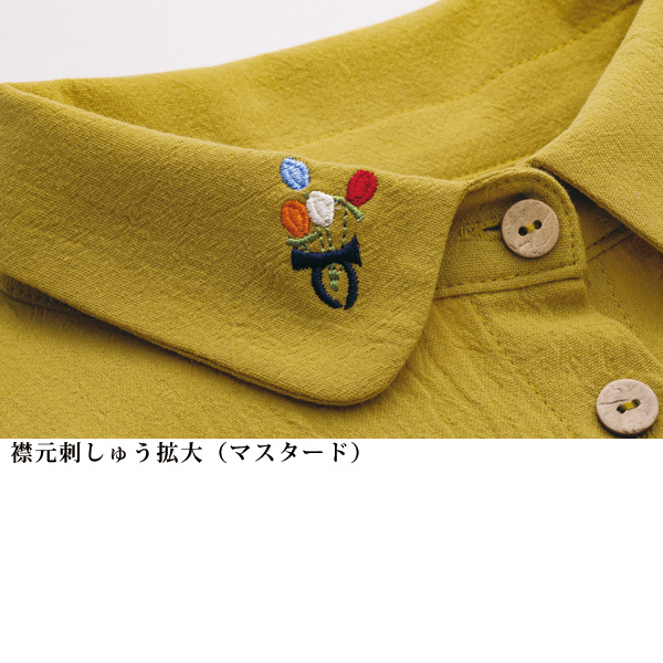 女の子刺しゅうシャツ