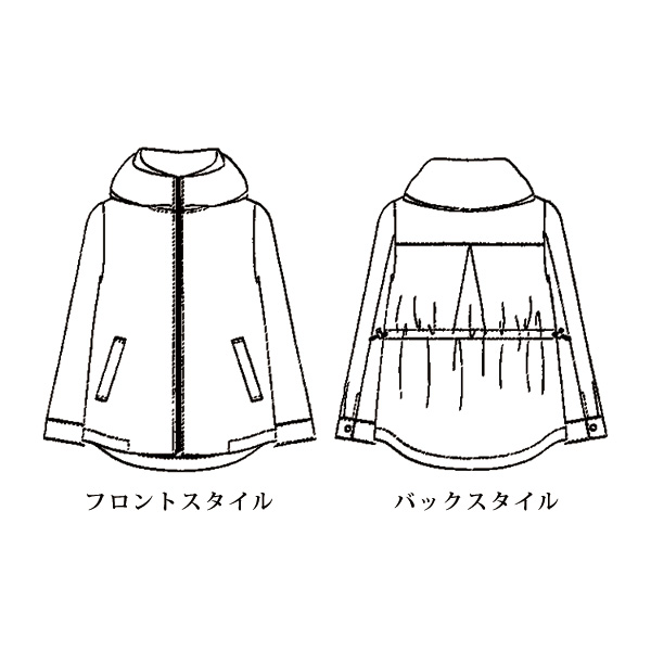 ソフトヴィンテージ素材ブルゾンジャケット