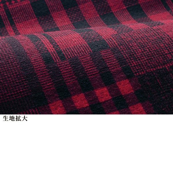 ブロック柄チュニックプルオーバー
