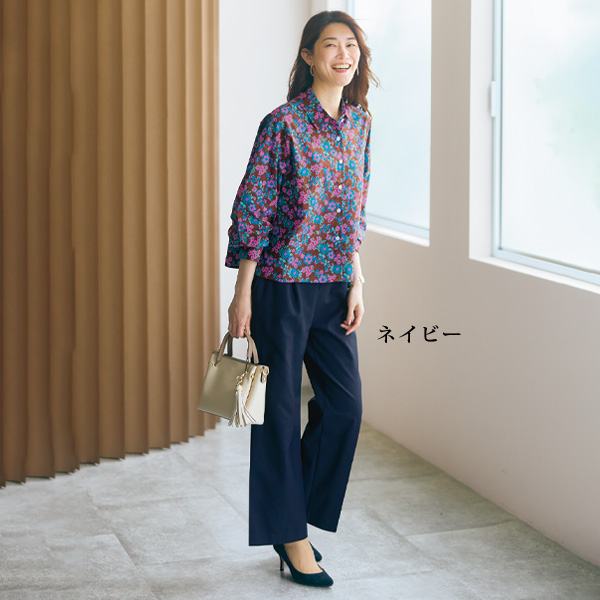 「リフラクス」ワイドパンツ 大きいサイズ M L LL 3L