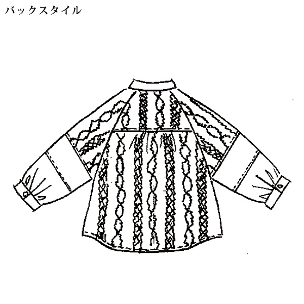 刺しゅうオーバーブラウス
