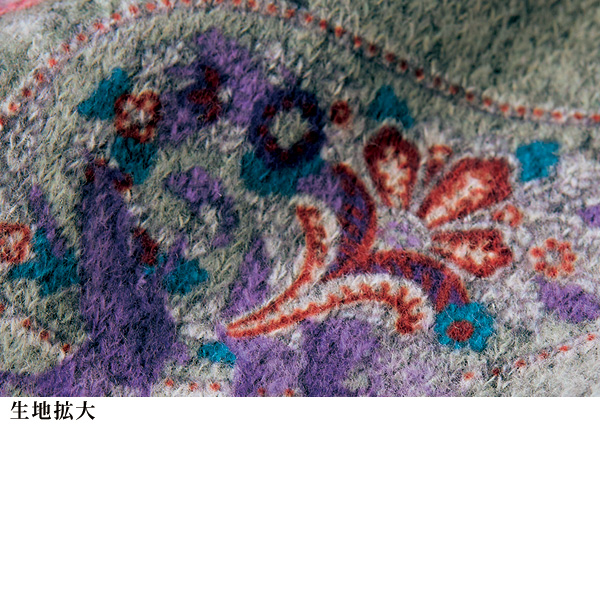 配色使いプリントジャケット