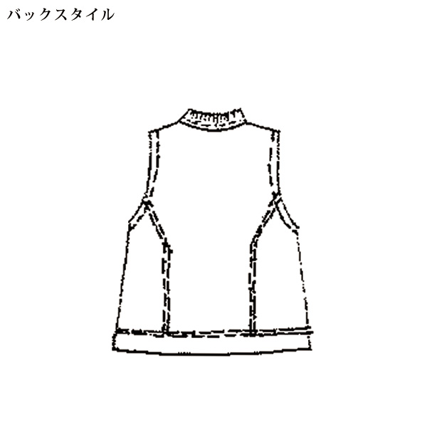 ステッチデザインニットベスト