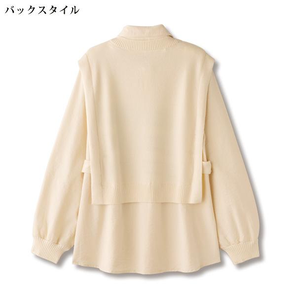 重ね着風シャツ