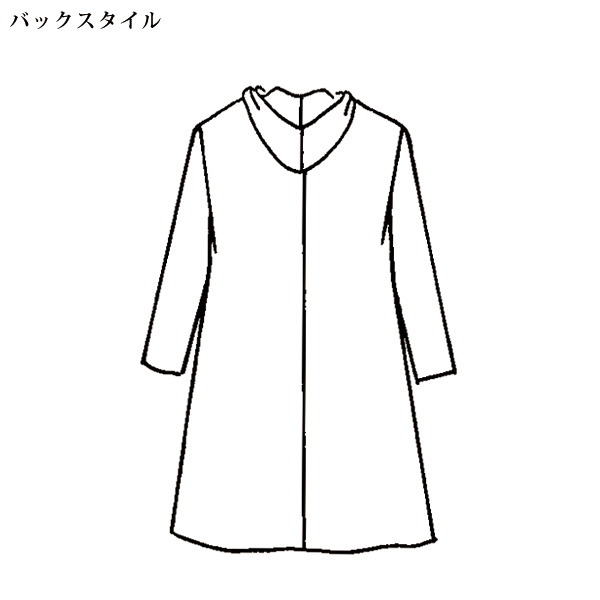 裾ドローストリング使いワンピース