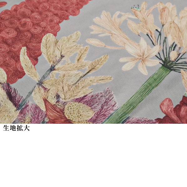 花柄パネルプリントチュニック