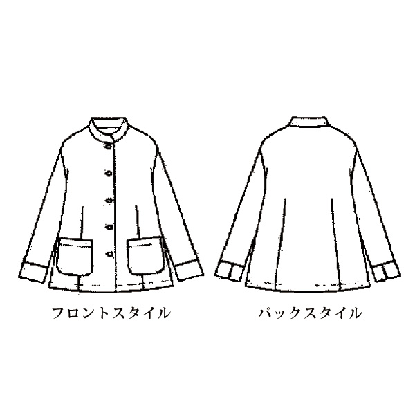 ジャカードスタンド襟ジャケット