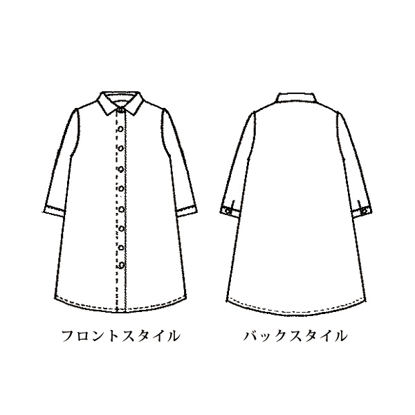 ジャカードロングブラウス