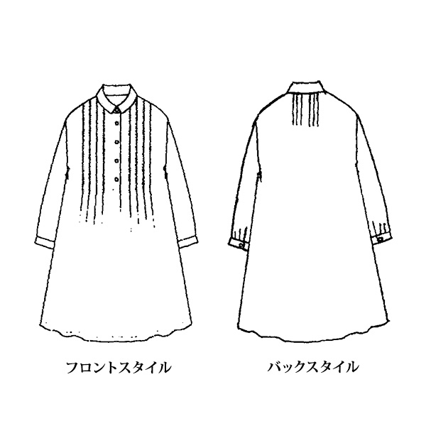 ピンタックチュニックブラウス 大きいサイズ M LL 4L